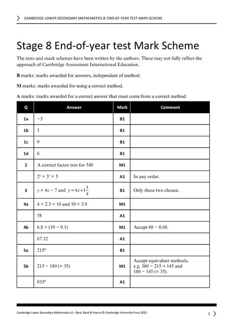 End Of Year Test Answers New Edition 8 Reader