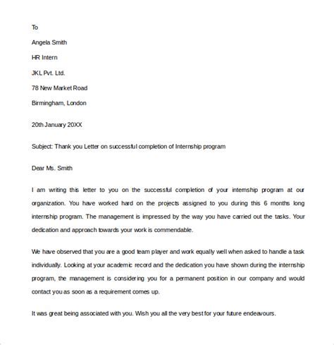 End of Internship Letter from Employer to Intern: A Comprehensive Guide