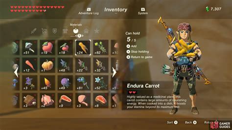 Endura Carrot TOTK: 10,000+ Character Guide to the Ultimate BOTW Dish