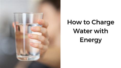 Energetically Charged Water: