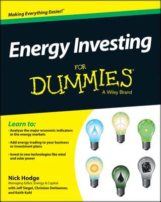 Energy Investing for Dummies Kindle Editon