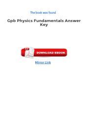 Energy Physics Fundamentals Gpb Answers Key Epub