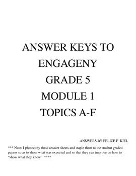 Engage ny math answer keys Ebook Reader