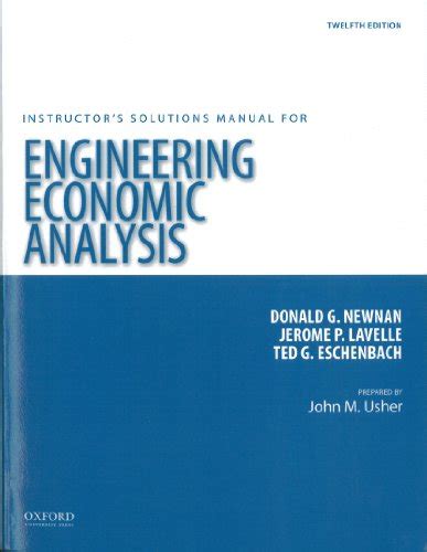 Engineer Economic Snslysis 12th Edition Solutions Ebook Kindle Editon