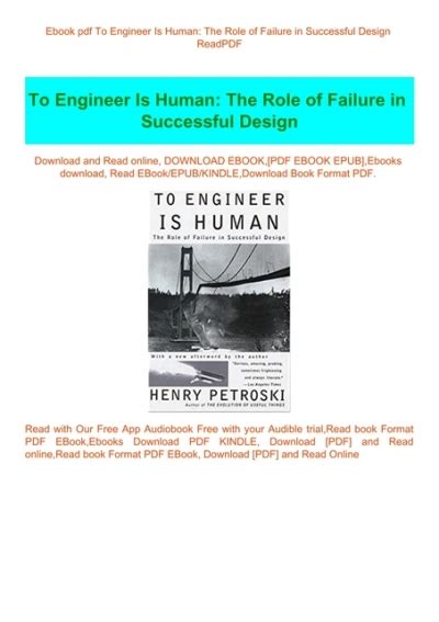 Engineer Human Failure Successful Design Reader