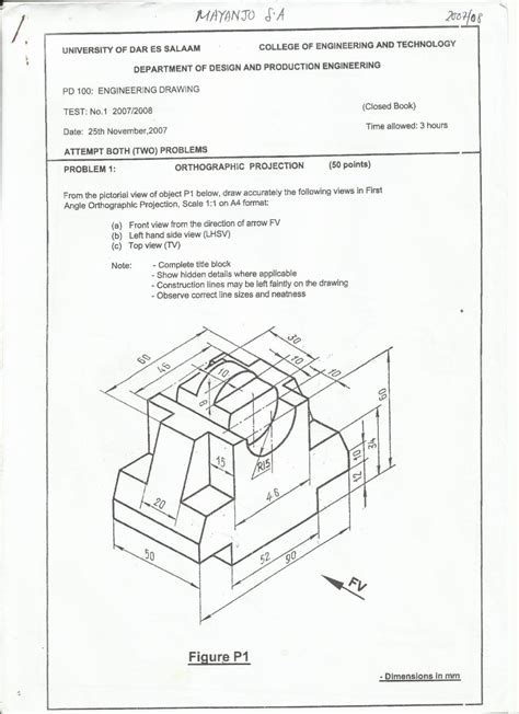Engineering Drawing Question Papers Answers Doc