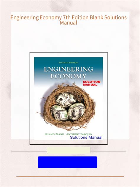 Engineering Economy 7th Edition Chapter 7 Solutions Kindle Editon