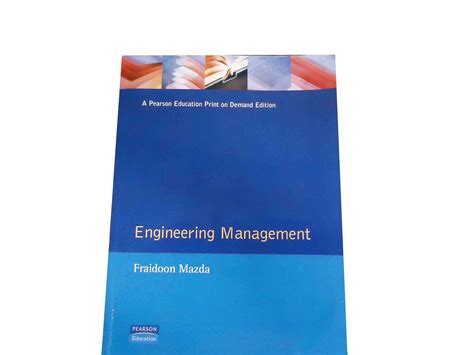 Engineering Management By Fraidoon Mazda Solution Manual Ebooks PDF