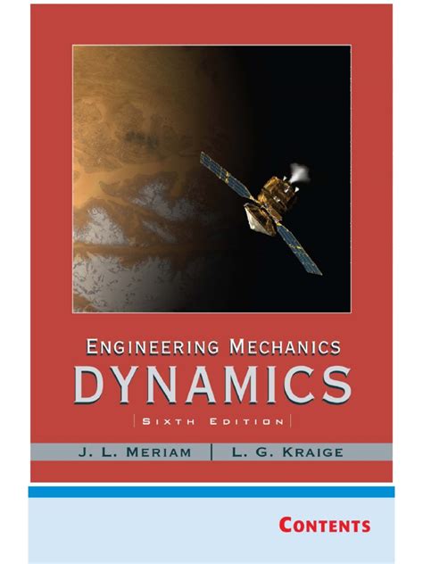 Engineering Mechanics â€“ Vol 2: Dynamics, Meriam and Kraige, 6th Edition, Wiley Ebook Epub