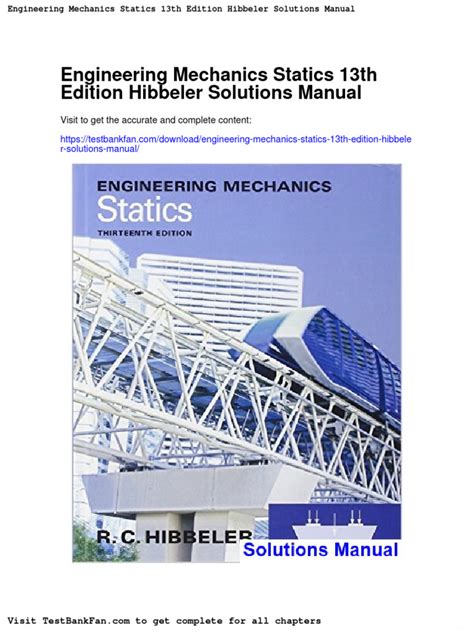 Engineering Mechanics Hibbeler Statics 13th Edition Pdf Reader