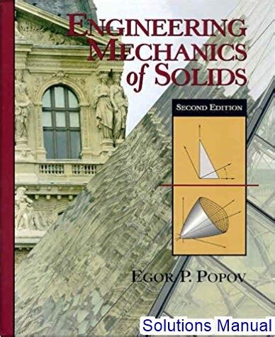 Engineering Mechanics Of Solids Popov Solution Manual Doc