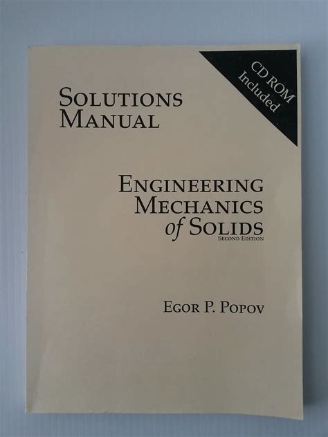 Engineering Mechanics Of Solids Solution Manual PDF