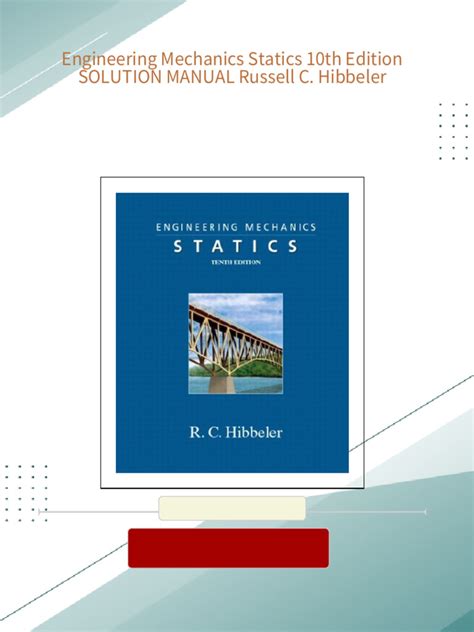 Engineering Mechanics Statics 10th Edition Solution Manual Epub