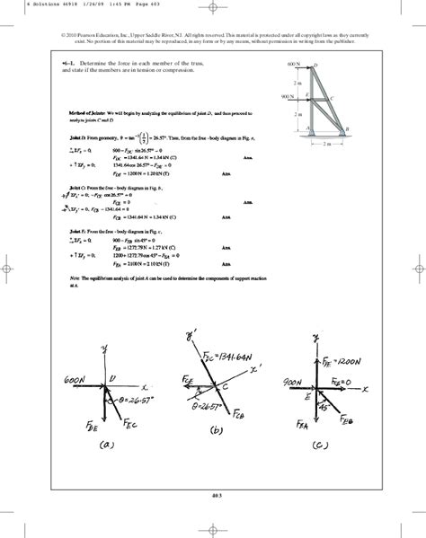 Engineering Mechanics Statics 12th Edition Solutions Chapter 6 Doc