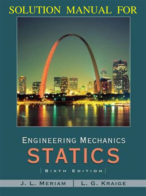 Engineering Mechanics Statics Meriam 7th Edition Solutions Epub