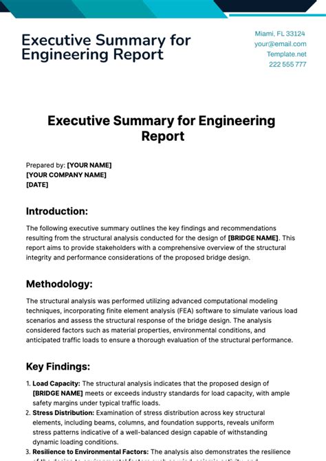 Engineering Report Template