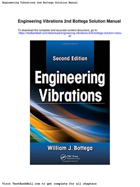 Engineering Vibrations Solution Manual Doc