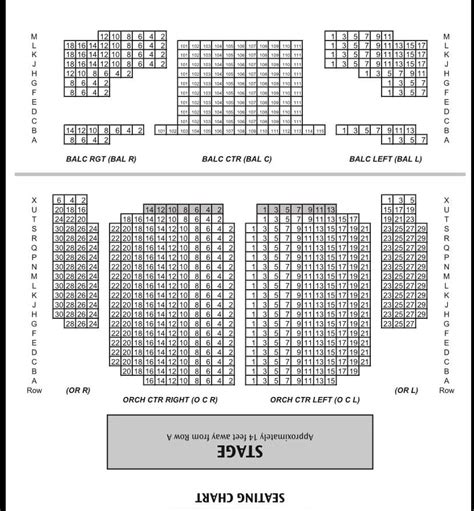 Englert Seating Chart