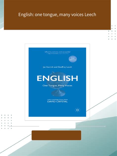 English: One Tongue, Many Voices Ebook Reader