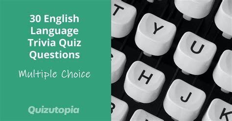 English Language Quiz Questions And Answers Doc