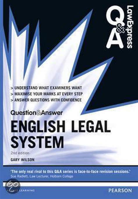 English Legal System Law Law Express Questions and Answers Reader