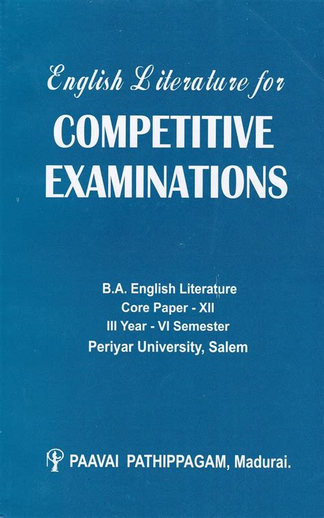 English Literature for Competitive Examinations PDF