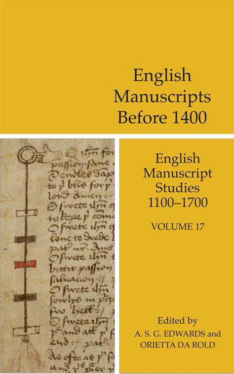 English Manuscript Studies Reader