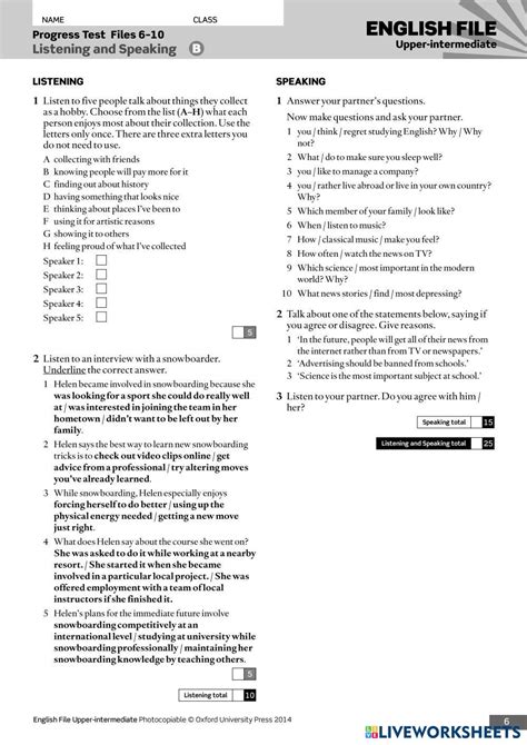 English Unlimited Upper Intermediate Progress Test Answers Doc