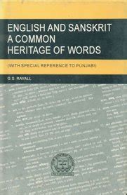 English and Sanskrit A Common Heritage of Words With Special Reference to Punjabi 1st Edition Epub