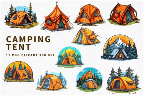 Enhance Your Designs with Stunning Clipart Tents