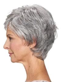 Enhance Your Style with Short Grey Straight 8" Women Cheap Classic Wig: Upgrade Your Look in 2025