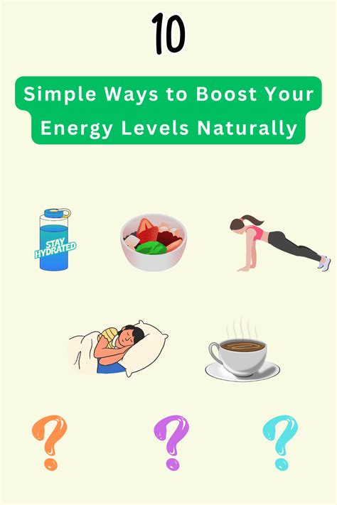 Enhance energy levels: