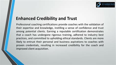 Enhanced Credibility and Trust