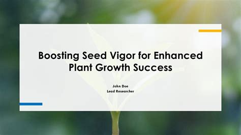 Enhanced Plant Growth and Vigor: