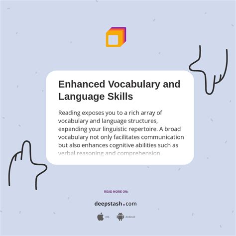 Enhanced Vocabulary and Language Skills: