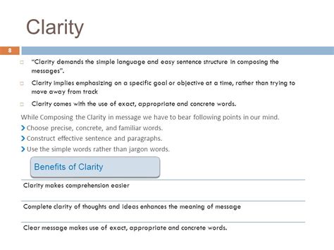 Enhances Clarity and Comprehension:
