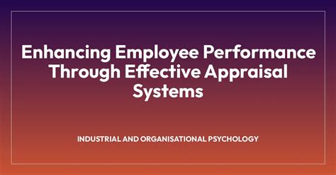 Enhancing Employee Performance: Harnessing Psychology in Human Resources