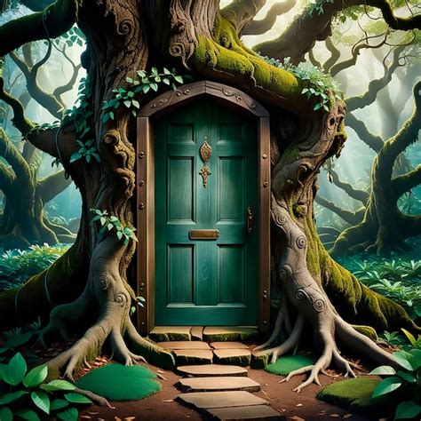 Enter the Enchanting Realm of Tree Doors: Unveiling a Mystical Gateway