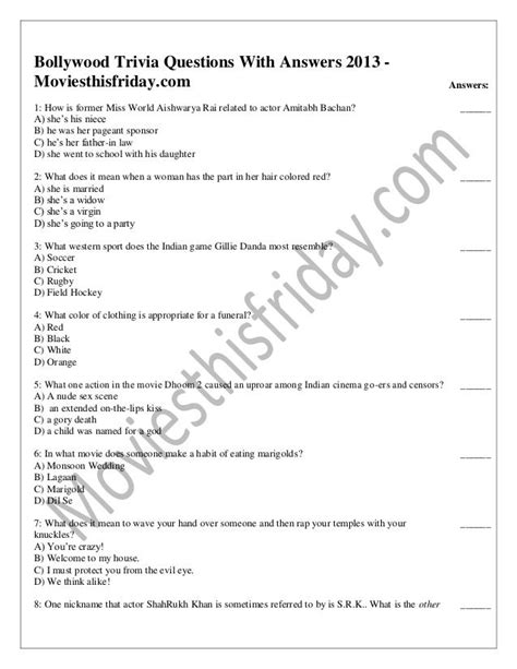 Entertainment Questions And Answers 2013 PDF