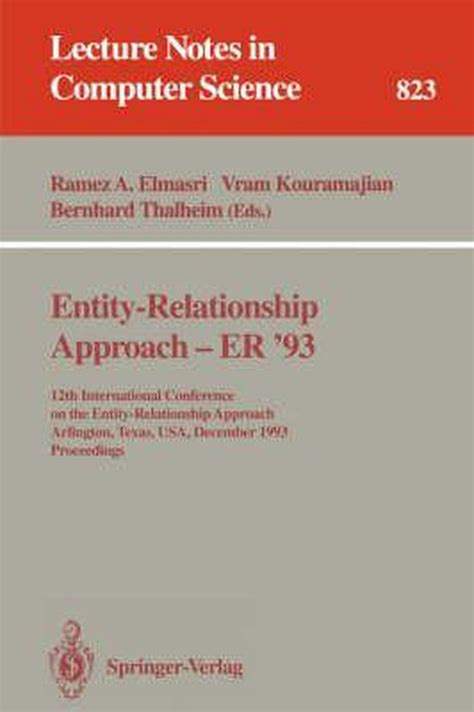 Entity-Relationship Approach - ER 93 12th International Conference on the Entity-Relationship Appro Doc