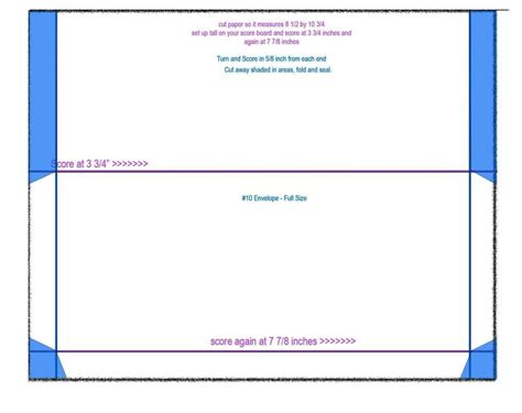 Envelope 10 Template Word