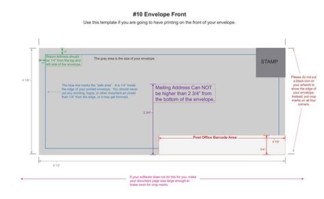 Envelope Format Template