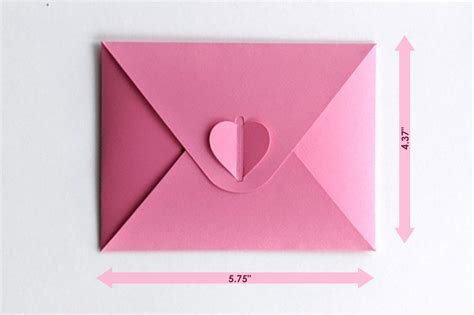 Envelope Heart Template