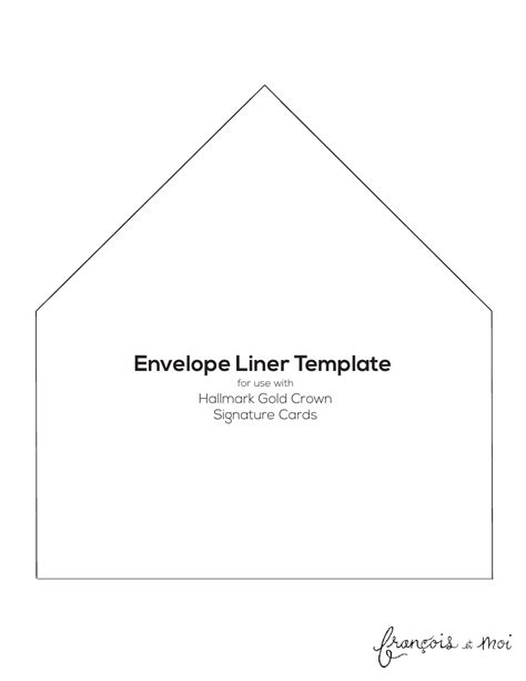 Envelope Liner Template Free