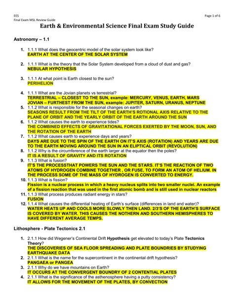 Enviornmental Science B Final Exam Answers Kindle Editon