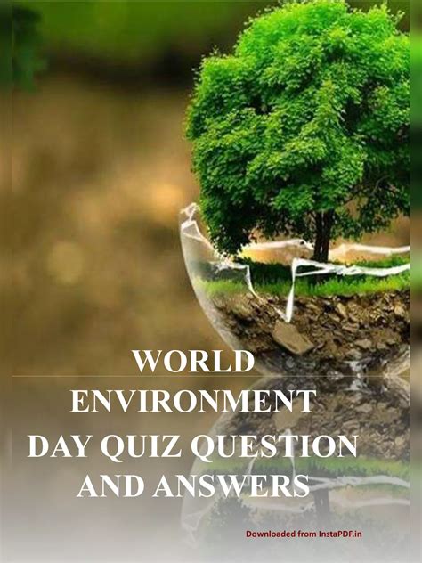 Environment Day Quiz Questions With Answers Reader