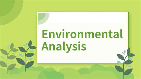 Environmental Analysis: