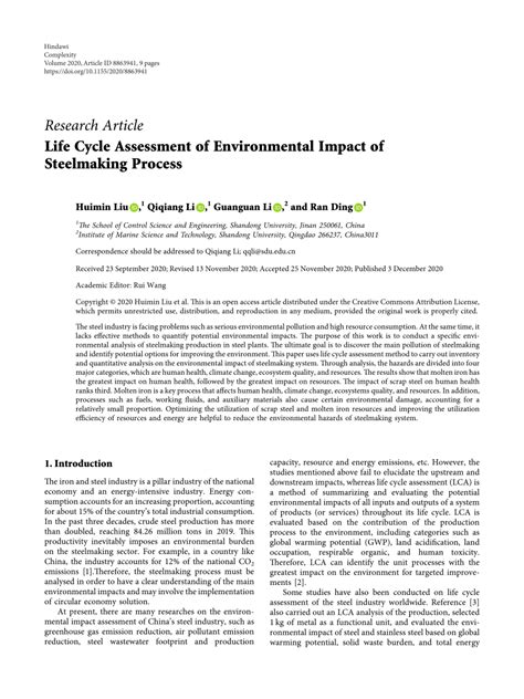 Environmental Assessment of Steelmaking Furnace Dust Disposal Methods Kindle Editon