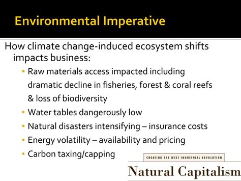 Environmental Imperative