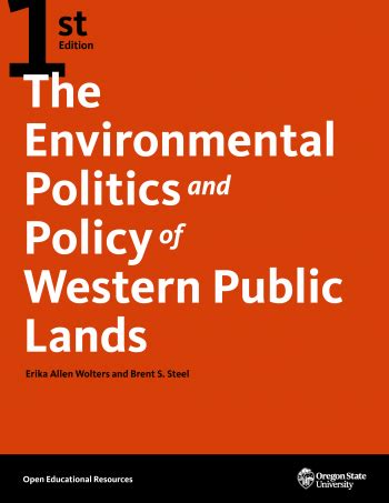 Environmental Politics and Policy in the West Epub
